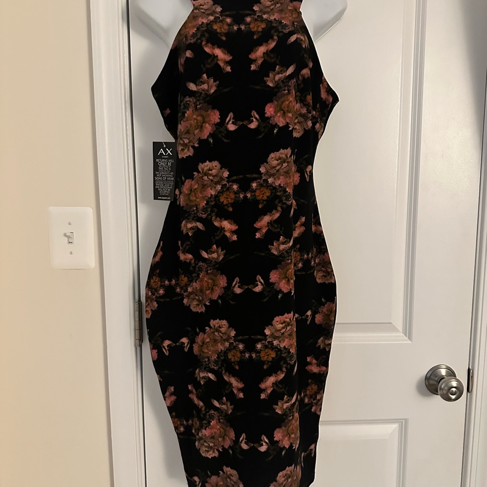 Women's Black Floral Dress